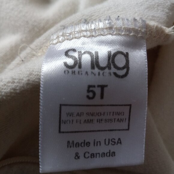 Organic cotton sherpa sleeper for toddlers, size 4T-5T. Made in USA! - Picture 2 of 12